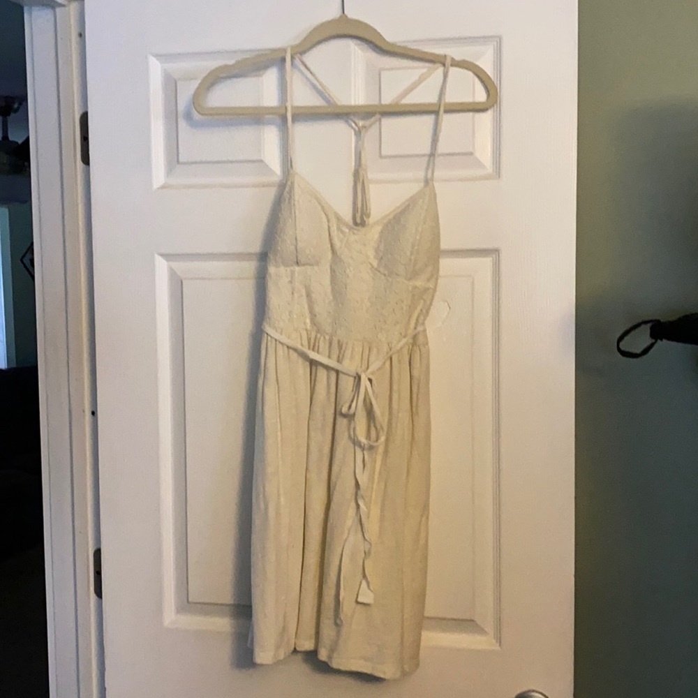 American Eagle Outfitters Cream Colored Dress